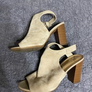 Sam Edelman heels, suede, brown, size 7.5